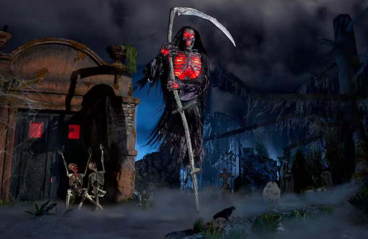 12 ft. Giant-Sized Animated LED Levitating Reaper