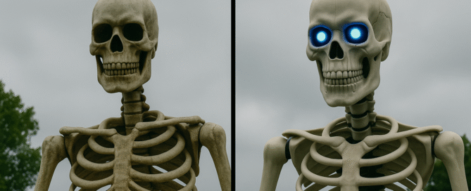 Compare Home Depot's Ultra Skelly and the classic 12-foot skeleton. Learn about features, tech upgrades, price, assembly and which giant Halloween prop fits your haunt.