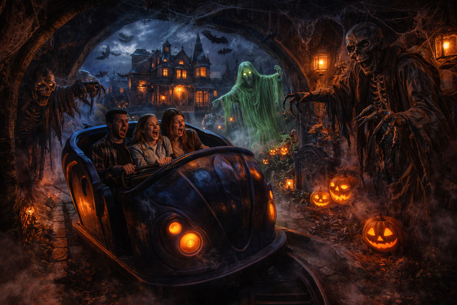 dark ride haunted house dark ride haunted house