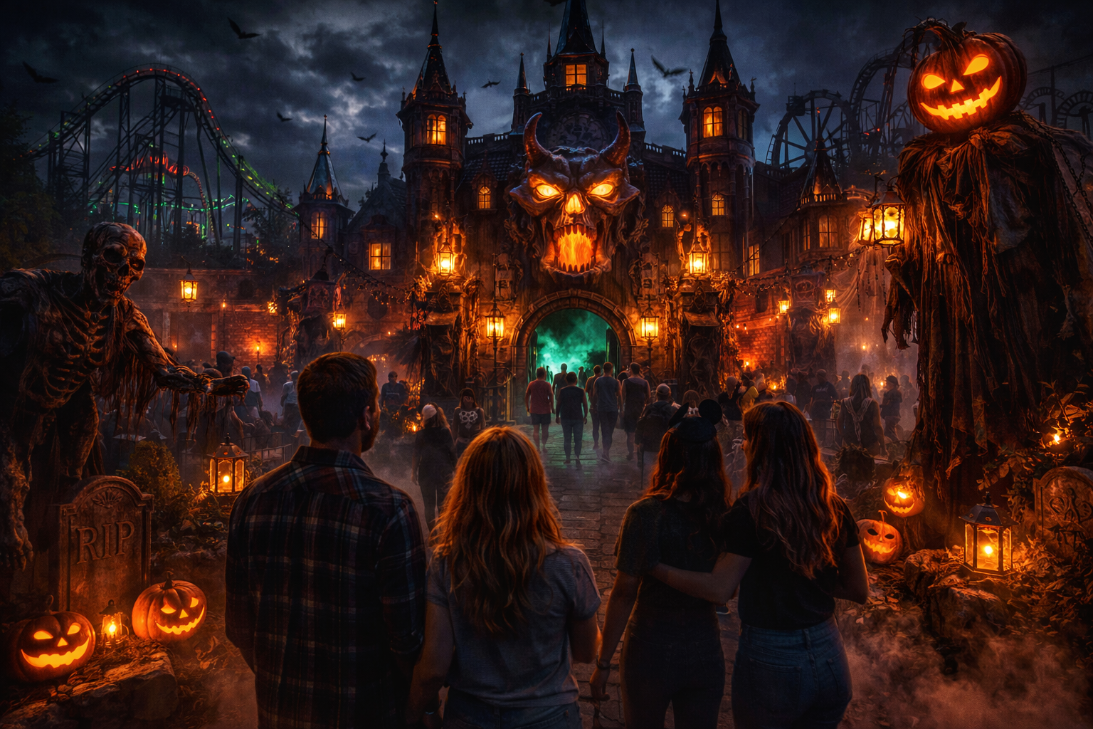theme park haunted house theme park haunted house