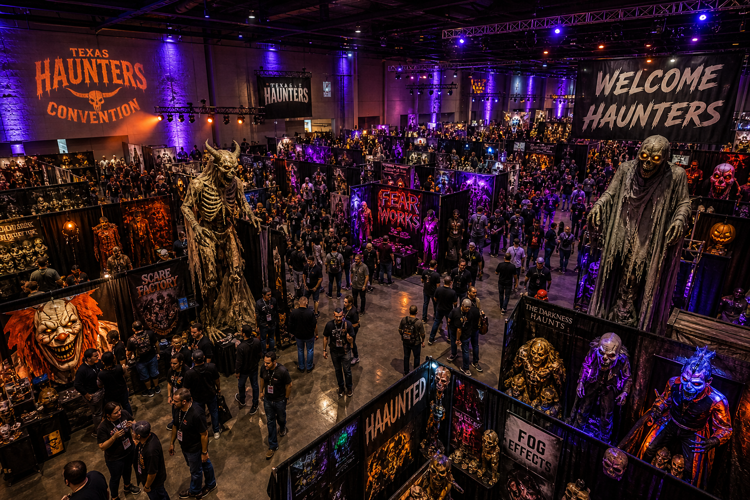 Texas Haunters Convention 2026 runs July 18-19 at Irving Convention Center. Dates, tickets, vendors, seminars, haunt tours, and Saturday Night Costume Ball — complete preview guide.