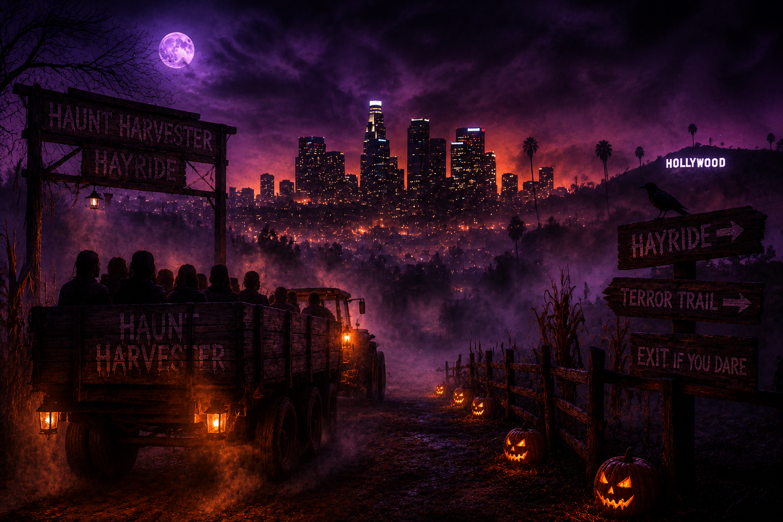 Discover the best haunted houses in Los Angeles, CA for 2026. From Griffith Park's Haunted Hayride to Universal's Horror Nights — find LA's scariest attractions here.