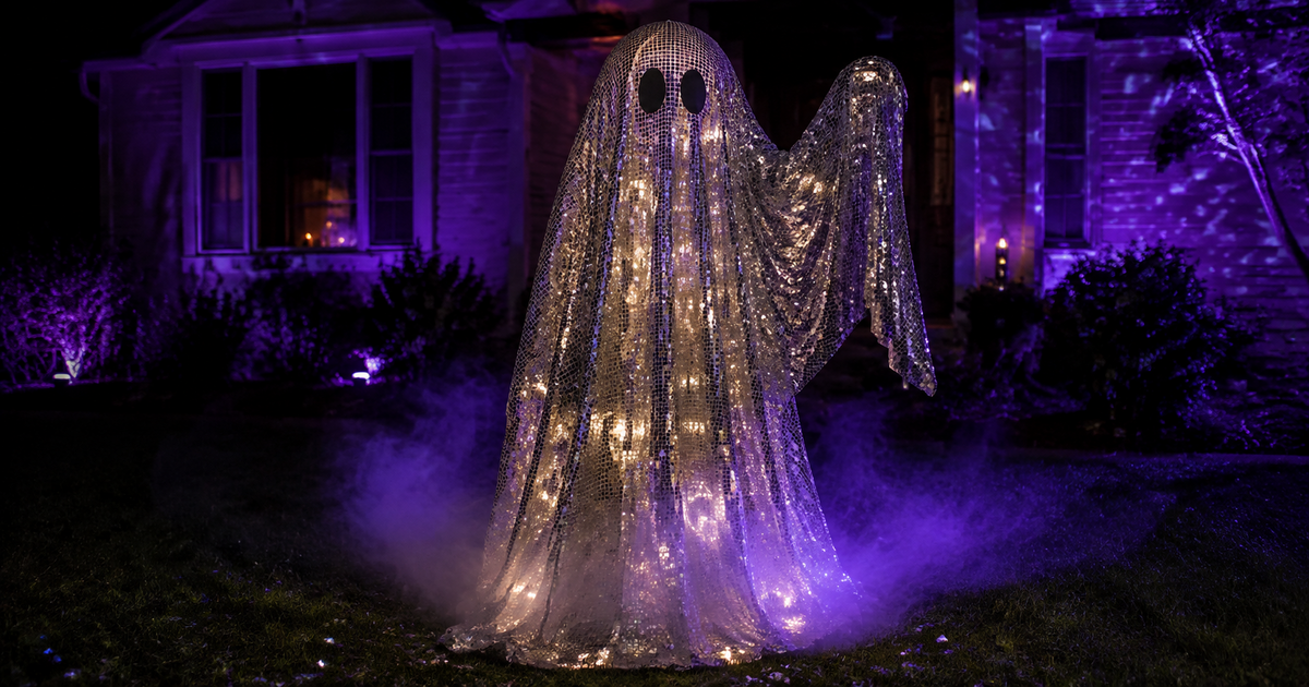 How to Make a Disco Ghost: Budget DIY Lighted Yard Haunt Build