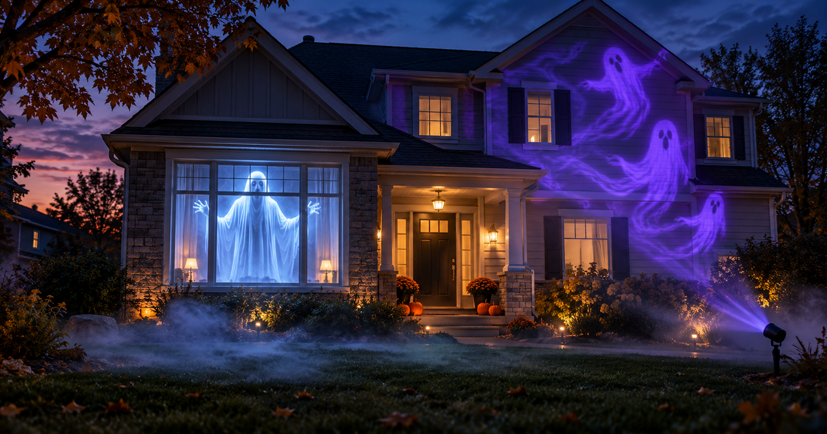 Best Halloween Projectors (2026): Window Ghost Kits vs. LED Light Projectors