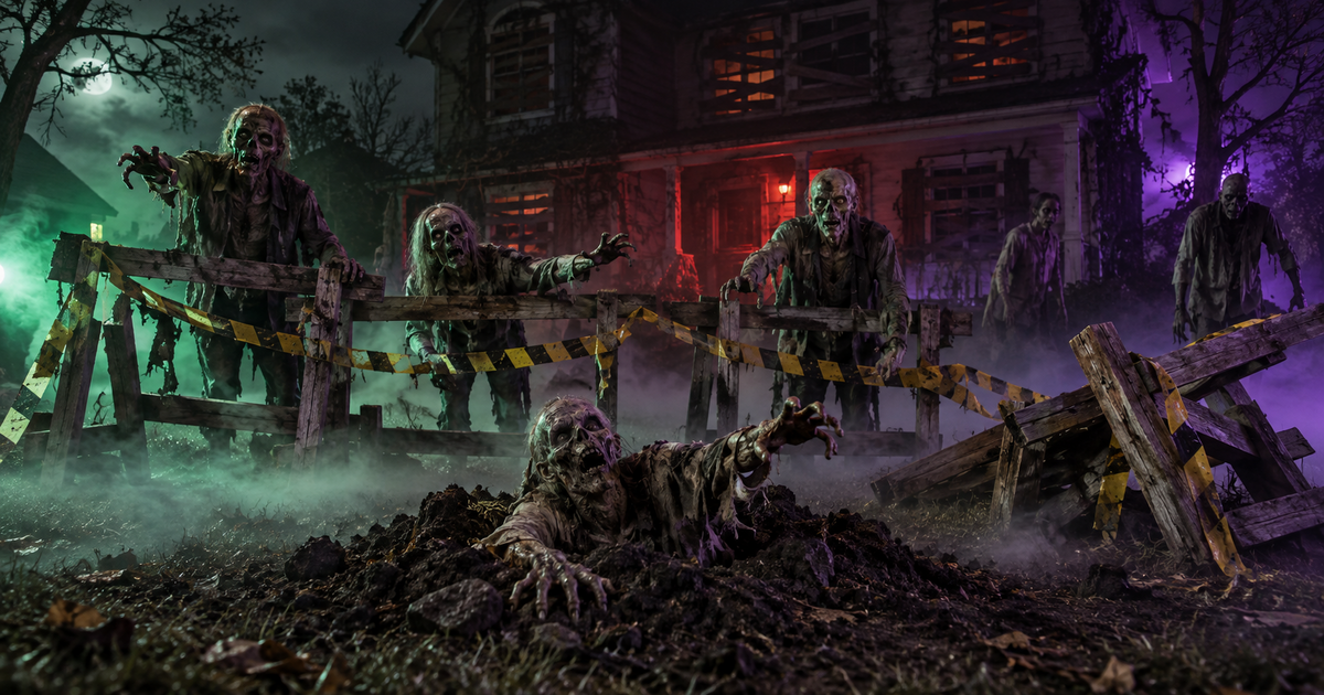 How to Build a Zombie Apocalypse Scene for Halloween: Quarantine Zones, Ground Breakers, and Failing Light