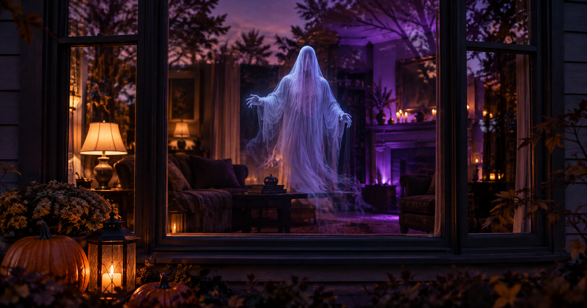 How to Make a Pepper's Ghost Illusion for Halloween: Window, Doorway or Tabletop