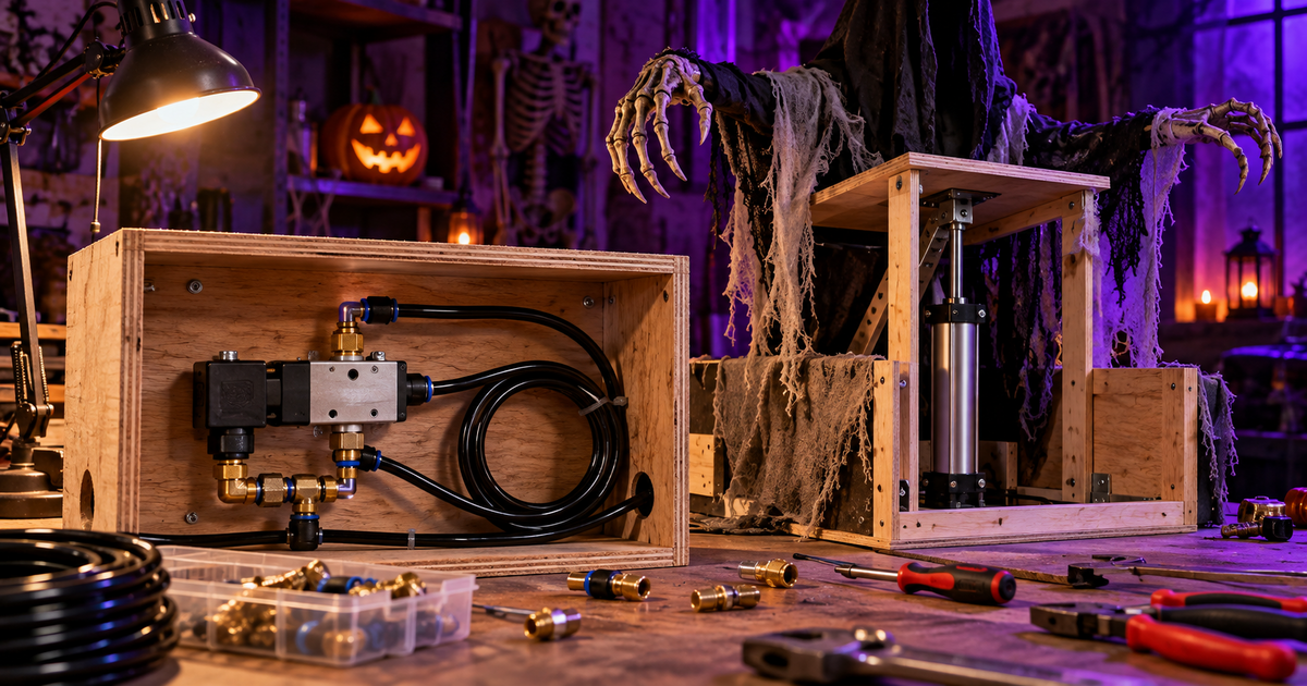 How to Build a DIY Air Cannon Jump-Scare Prop for Halloween