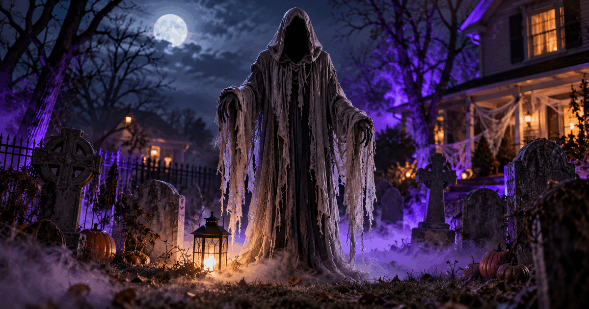 How to Build a DIY Grim Reaper Halloween Prop: PVC Frame and Monster Mud Cloak