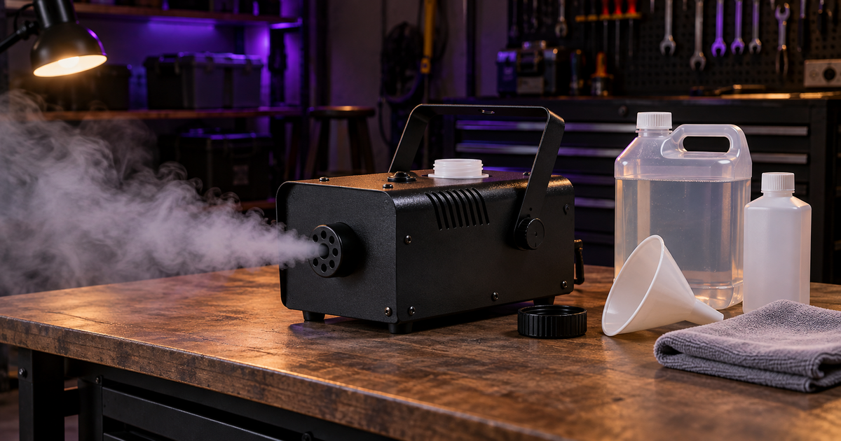 How to Clean and Unclog a Fog Machine: Fixes for Weak Fog, Spitting, and No Output