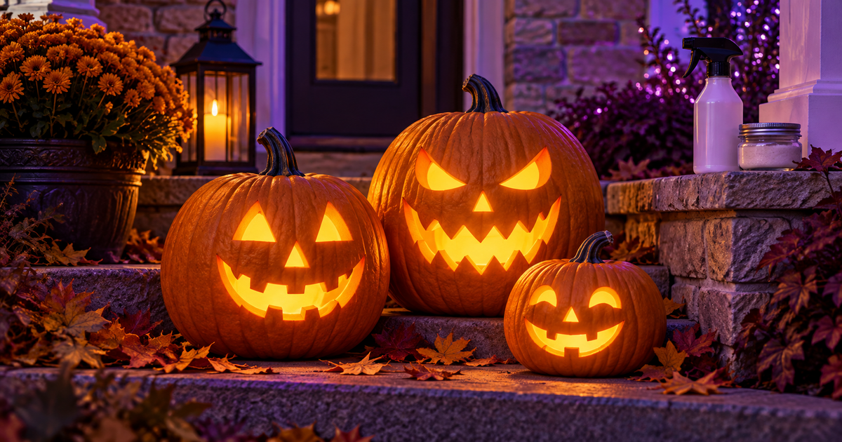 How to Keep a Carved Pumpkin From Rotting Before Halloween