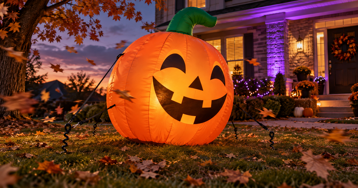 How to Keep Halloween Decorations From Blowing Away in Wind