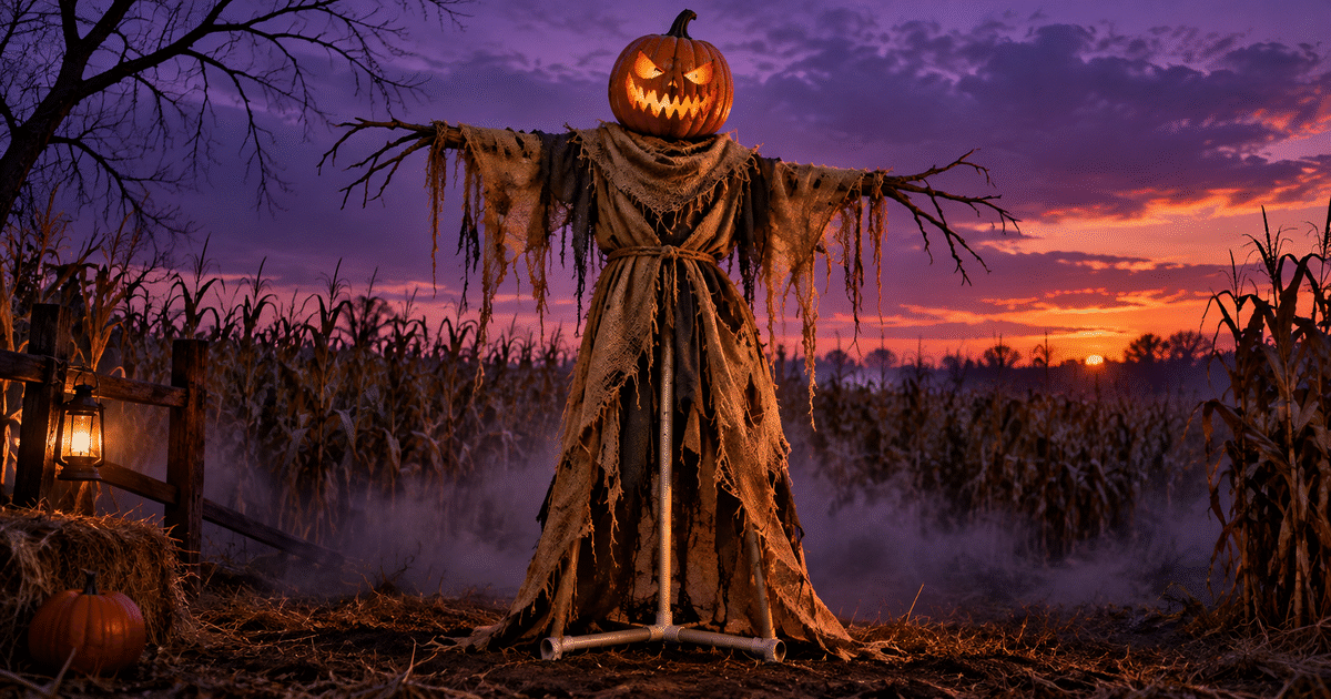 How to Make a Creepy Scarecrow for Halloween: A PVC Corn Stalker and a Rotting Corpse Build
