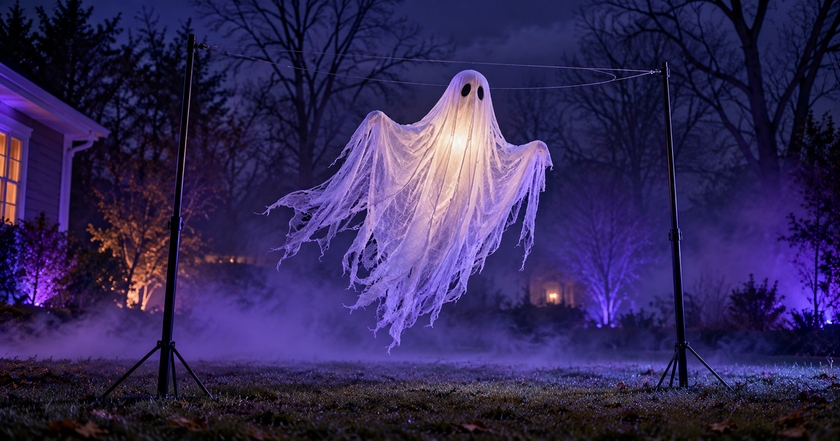 How to Make a Flying Ghost for Halloween: A DIY Axworthy Ghost on a Fishing-Line Loop