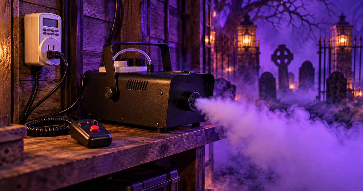 How to Put a Fog Machine on a Timer: Automate Halloween Fog With Remotes, Timers, and Triggers